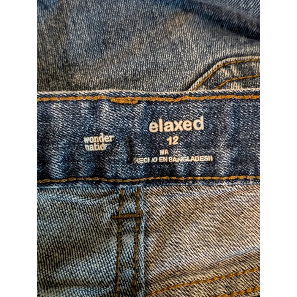 Wonder Nation Boys Relaxed Fit Jeans Medium Wash Blue Size 12 WM28074609-1123